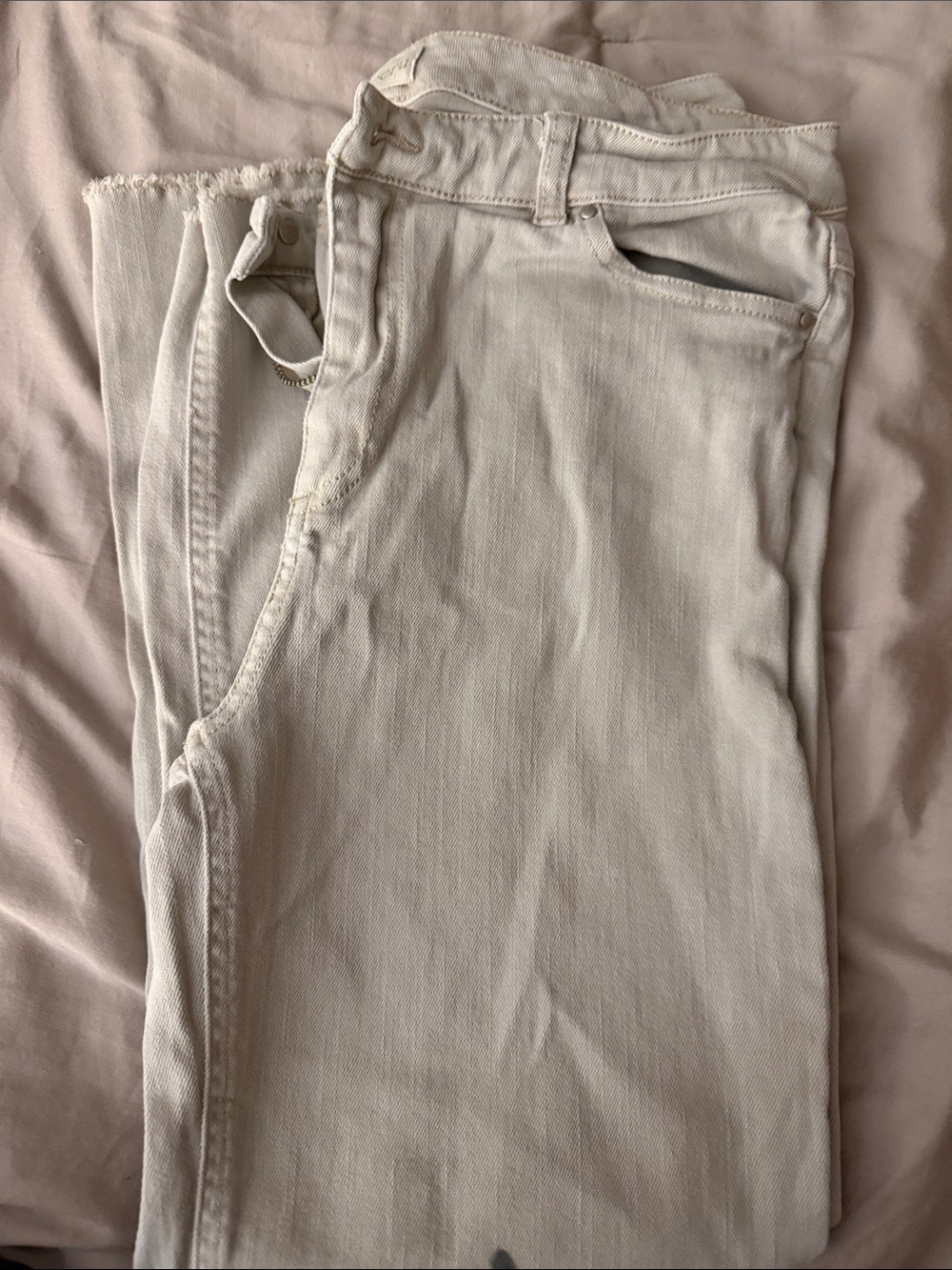 ecru Men's Slim Straight Off-White Jeans